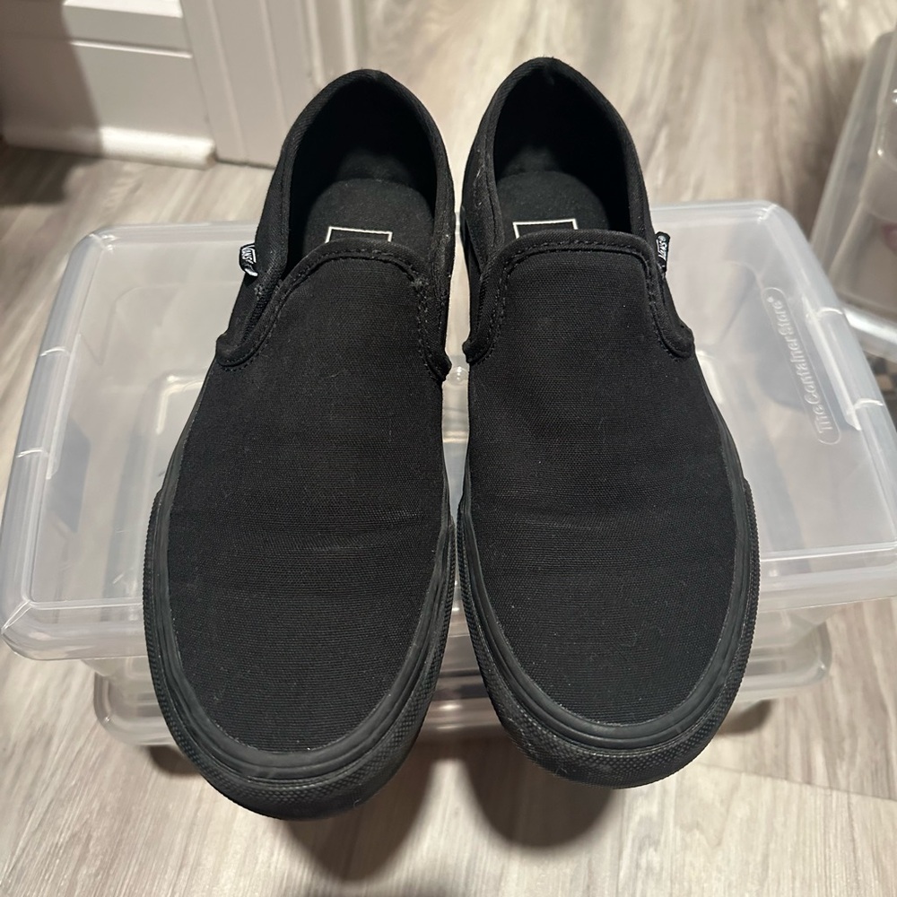 Vans Black Slip-On Sneakers
